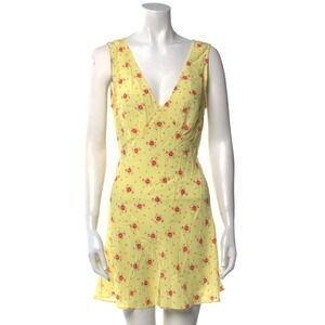 Réalisation Par Isabelli Mini Slip Dress Verona Print Cottage Fairy Women M